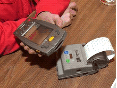 Figure 3.3: PDAs and portable printers