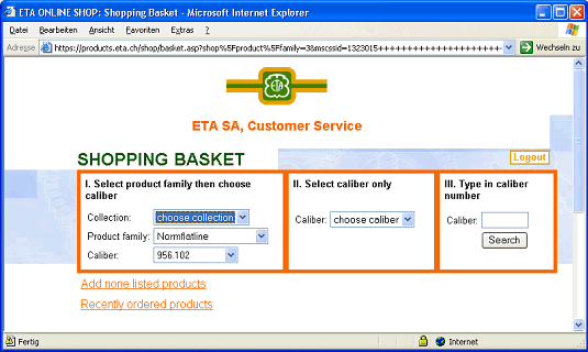 Figure 6: EOS product search