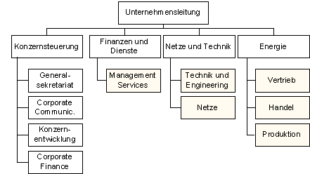 Abbildung 1: Organigramm BKW (vereinfacht).