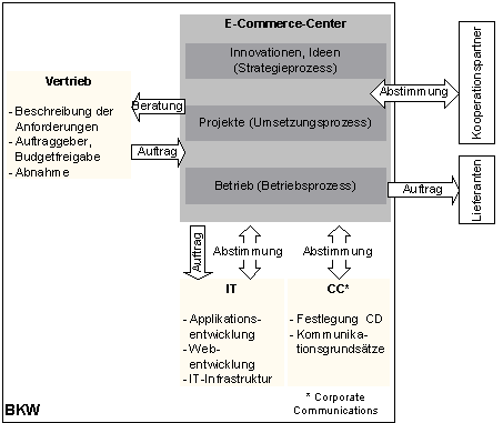 Abbildung 4: E-Business-Organisation BKW.