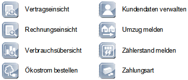Abb. 1: Dienstleistungen des Online-Kundenservicecenters Abb. 1: Dienstleistungen des Online-Kundenservicecenters