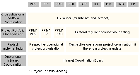 Abbildung 4: Koordinationsmechanismen e-Solutions.