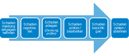 Abb. 1: Schadenmanagement als Kernprozess Abb. 1: Schadenmanagement als Kernprozess