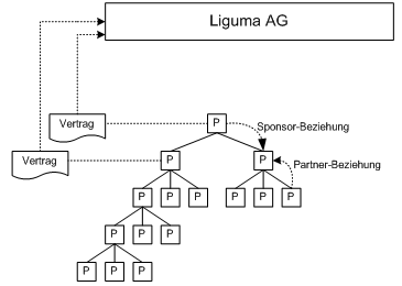 Abbildung 1: Vertriebsstruktur der Liguma. Abbildung 1: Vertriebsstruktur der Liguma.