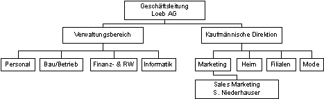 Abbildung 2.1: Ausschnitt Aufbauorganisation 