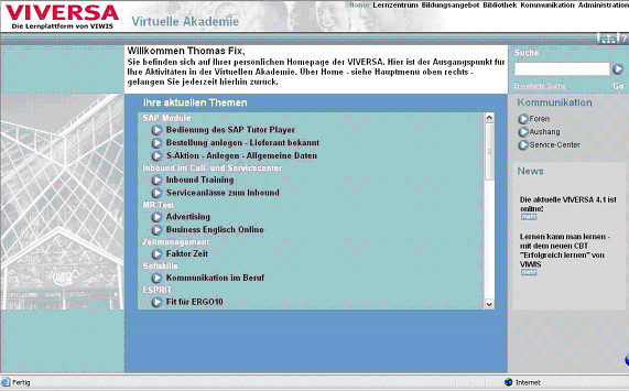 Abbildung 1: Virtuelle Versicherungsakademie Abbildung 1: Virtuelle Versicherungsakademie