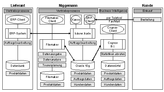 Abb. 3: Übersicht über die beteiligten Anwendungen bei Niggemann