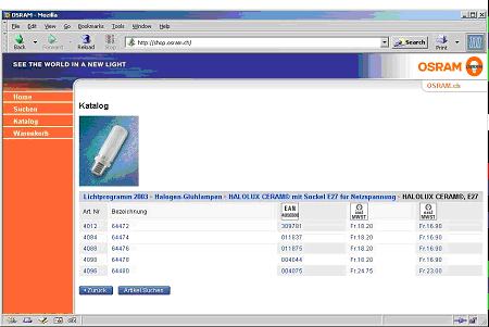 Fig. 3.3: E-shop application