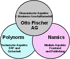 Abbildung 3.1: Arbeitsteilung im E-Business-Projekt (