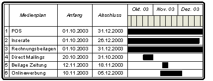 Abbildung 1: Mediaplan