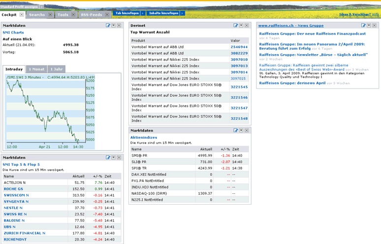 Abb. 1: Screenshot RAIweb 2.0