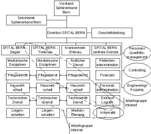 Abbildung 3: E-Business-Organisation SPITAL BERN Abbildung 3: E-Business-Organisation SPITAL BERN