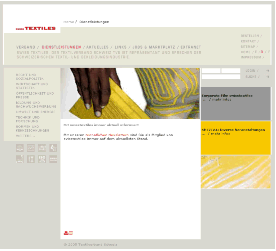 Abbildung 1: Website des TVS. Abbildung 1: Website des TVS.