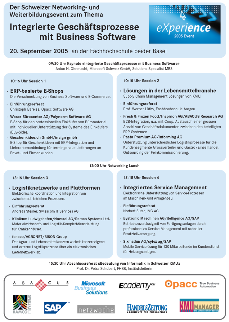 Programmübersicht 2005