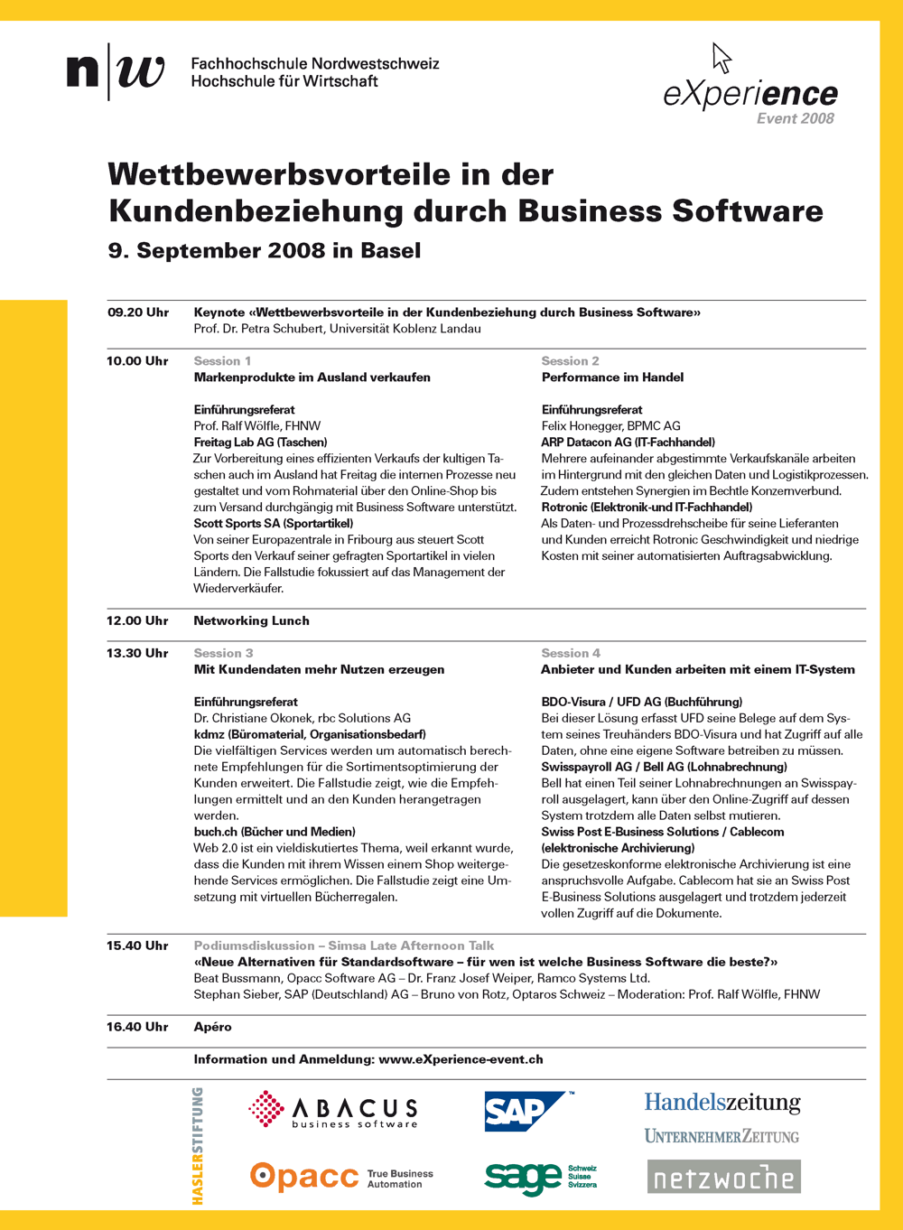 Programmübersicht 2008